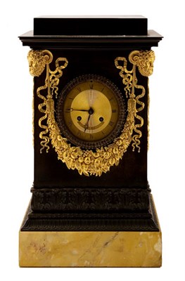 Lot 382 - Restoration Gilt and Patinated-Bronze Mantel...