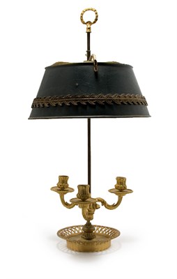 Lot 151 - Louis XVI Gilt-Bronze Bouillotte Lamp With...