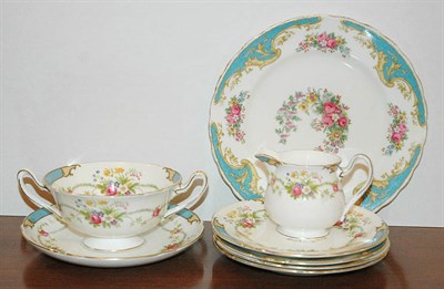 Lot 400 - Shelley Porcelain Dinner Service; Together...