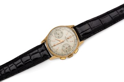 Lot 190 - Gentleman's Gold Chronograph Wristwatch, Breitling