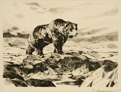 Lot 3412 - Carl Rungius IVAN (C. 31) Etching and drypoint,...