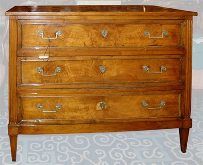 Lot 395 - Northern European Neoclassical Walnut Chest of...