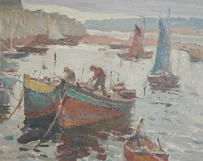 Lot 3019 - Antoinio Cirino American, 1889-1983 Boats in a...