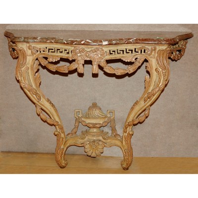 Lot 1107 - Transitional Louis XV/XVI Style Painted Wood...