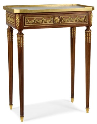 Lot 1414 - Louis XVI Style Gilt-Bronze Mounted Parquetry...