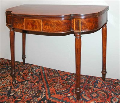 Lot 2148 - Federal Mahogany Fold-Over Card Table New York,...