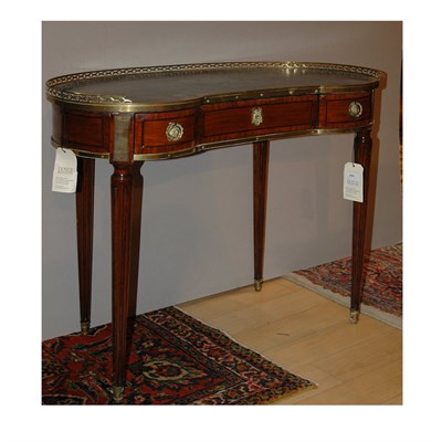 Lot 1091 - Louis XVI Style Gilt-Metal Mounted Walnut Desk...