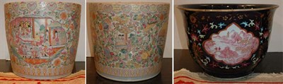 Lot 163 - Pair of Asian Porcelain Jardinieres Height 12...