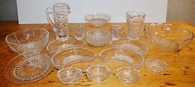 Lot 172 - Group of Colorless Glass Table Articles...