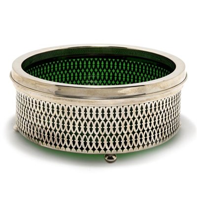 Lot 3309 - American Sterling Silver and Emerald Green...