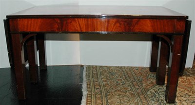 Lot 174 - George III Style Mahogany Drop Leaf Low Table...