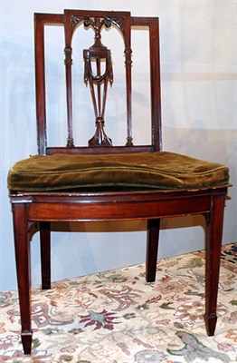 Lot 105 - Three Federal Style Mahogany Side Chairs