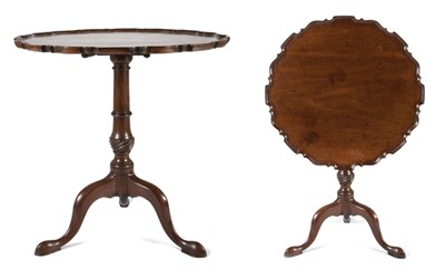 Lot 322 - George II Mahogany Tilt-Top Table Height 27...
