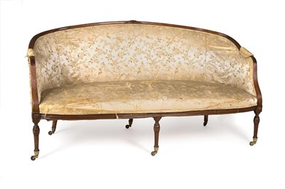 Lot 212 - George III Mahogany Settee Circa 1775 The...