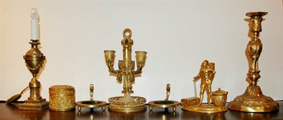 Lot 179 - Group of Empire Style Gilt-Metal Decorations...