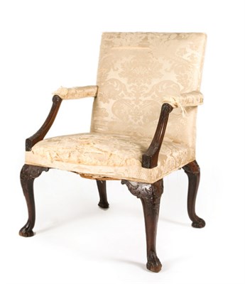 Lot 114 - George II Mahogany Library Chair Circa 1755...