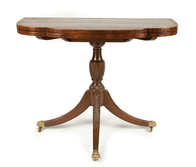 Lot 2321 - Federal Mahogany Trick-Leg Card Table New York...