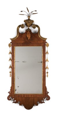 Lot 2320 - George III Inlaid Mahogany and Parcel Gilt...