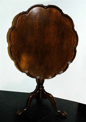 Lot 213 - George III Style Mahogany Tilt-Top Tripod...