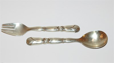 Lot 1252 - Georg Jensen Sterling Silver Salad Serving...