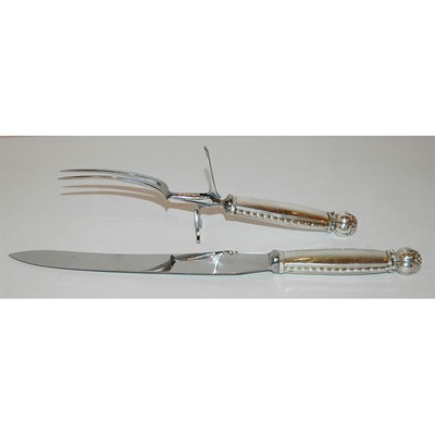 Lot 1240 - Georg Jensen Sterling Silver Handled Carving...