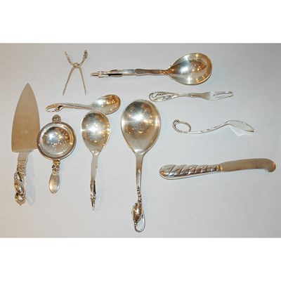 Lot 1247 - Miscellaneous Group of Georg Jensen Sterling...