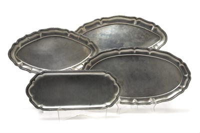Lot 300 - Group of Four Austrian Silver Trays Each of...