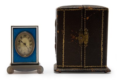 Lot 1235 - Art Deco Guilloche Enameled Silver and Carved...