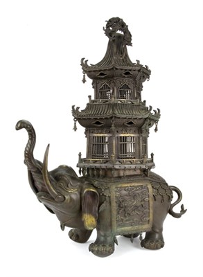 Lot 275 - Chinese Bronze Censer Early 19th century Cast...