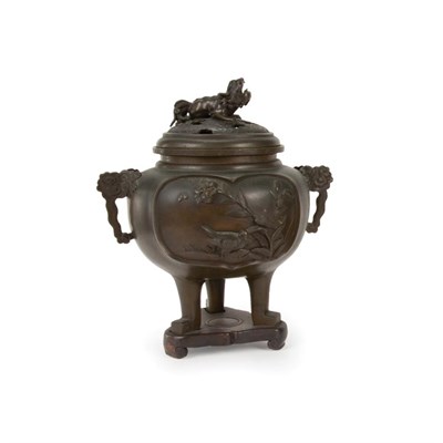 Lot 27 - Japanese Bronze Censer Late 19th Century Of...