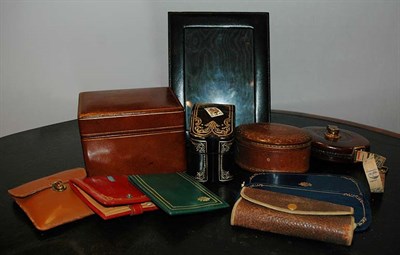 Lot 418 - Group of Italian Leather Articles Including...
