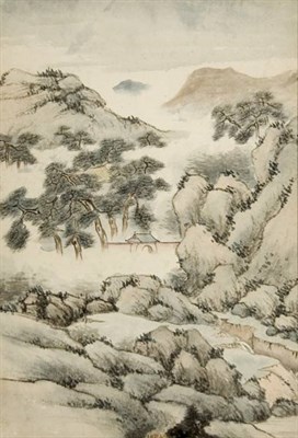 Lot 281 - Chinese School 18th/19th Century Roof tops...