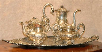 Lot 452 - Silver Four-Piece Coffee and Tea Service;...