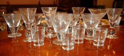Lot 477 - Group of Colorless Glass Stemware...