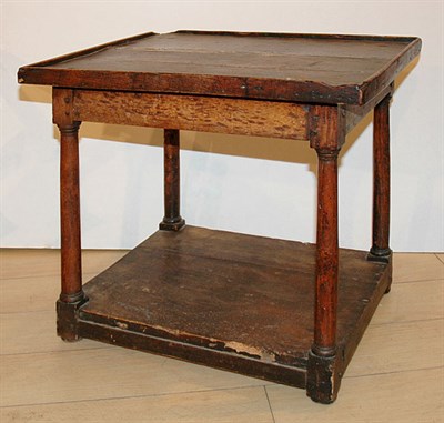 Lot 3416 - Continental Walnut Side Table Height 17 1/2...