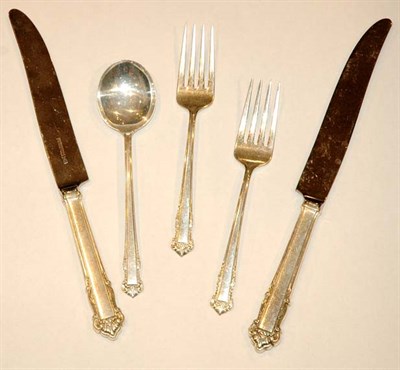 Lot 429A - Lunt Sterling Silver Flatware Service In the...