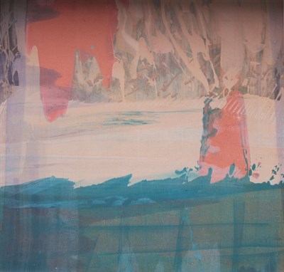Lot 98 - 20th Century School Abstract Stain Painting...