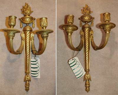 Lot 573 - Pair of Neoclassical Style Gilt-Metal...