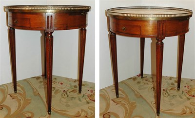 Lot 596 - Companion Pair of Louis XVI Style Marble Top...
