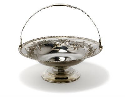 Lot 2256 - American Coin Silver Cake Basket R & W Wilson,...