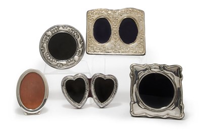 Lot 3299 - Miscellaneous Group of Five Silver Picture...