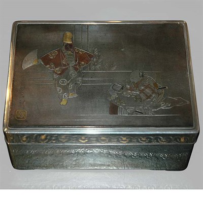 Lot 1276 - Japanese Silver Box Meiji Period, early 20th...