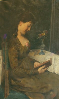 Lot 1031 - F. Diehl German, 19th Century Woman Reading,...