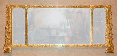 Lot 3189 - Neoclassical Style Gilt-Wood Overmantel Mirror...