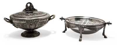 Lot 3319 - Silver Plated Butter Dish and Covered Tureen