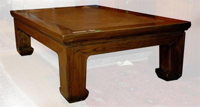 Lot 154 - Thai Hardwood Woven Top Low Table Height 18...