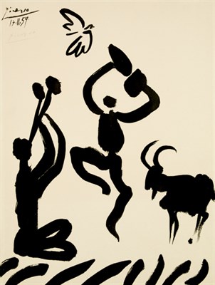 Lot 3392 - After Pablo Picasso MUSICIEN, DANSEUR, CHEVRE...