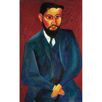 Lot 7 - Byron Browne American, 1907-1961 Portrait of a...