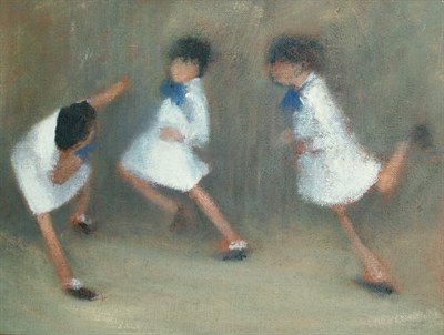 Lot 20 - Leonard E. Creo American, b. 1923 Three Girls...