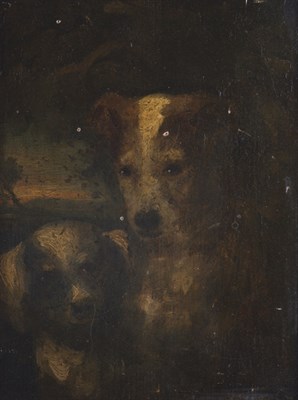 Lot 66 - Spanish School 19th Century Two Spaniels in a...